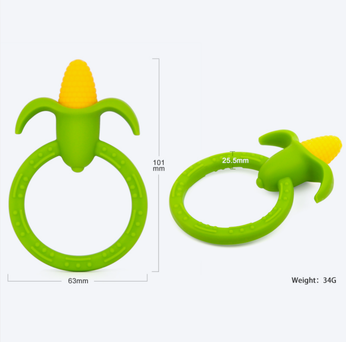 Silicone Teether - Corn (BPA Free)