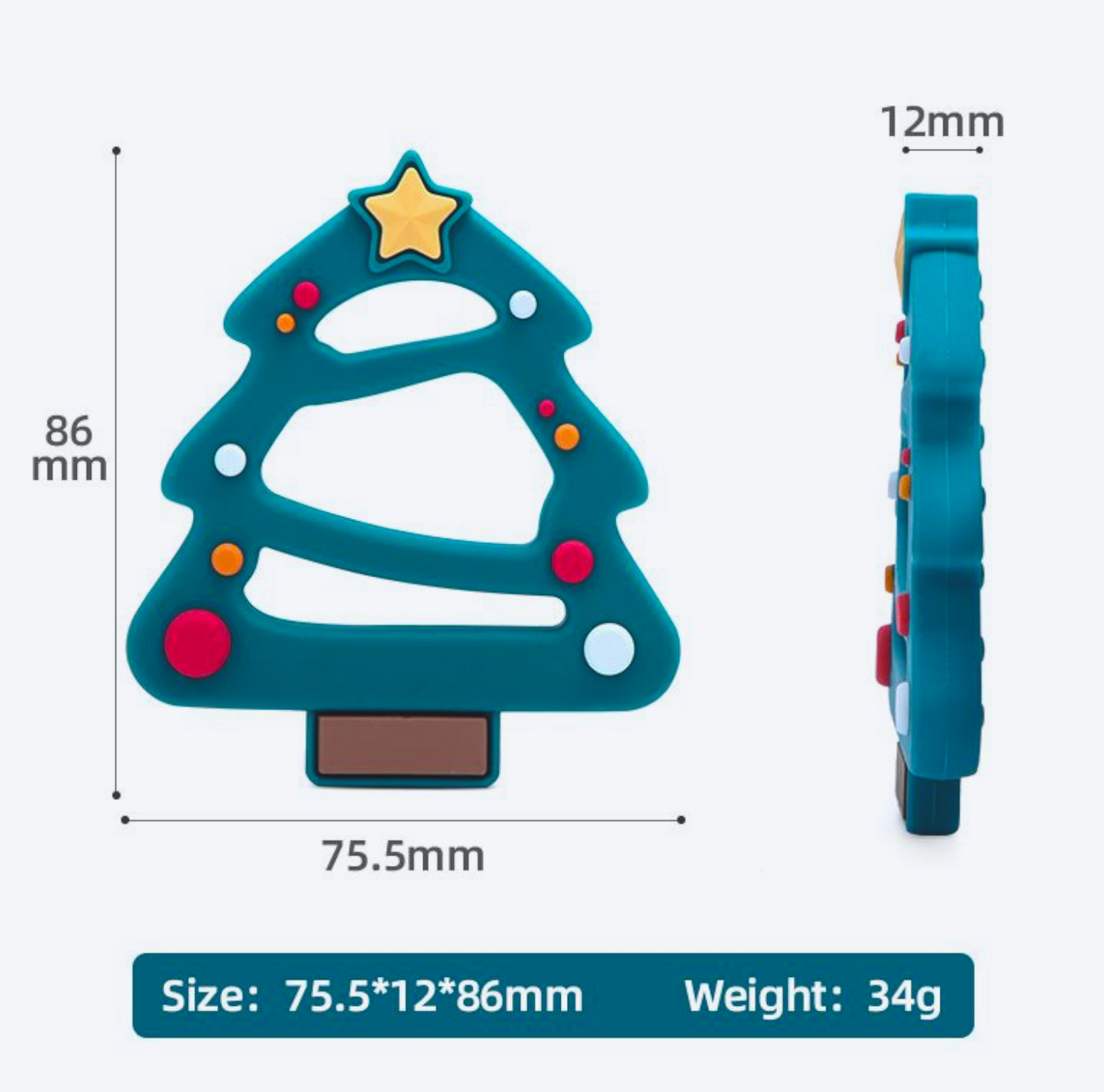 Christmas decorations/teethers - BPA Free